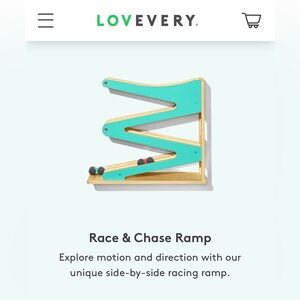 Lovevery Wooden Race & Chase Ramp